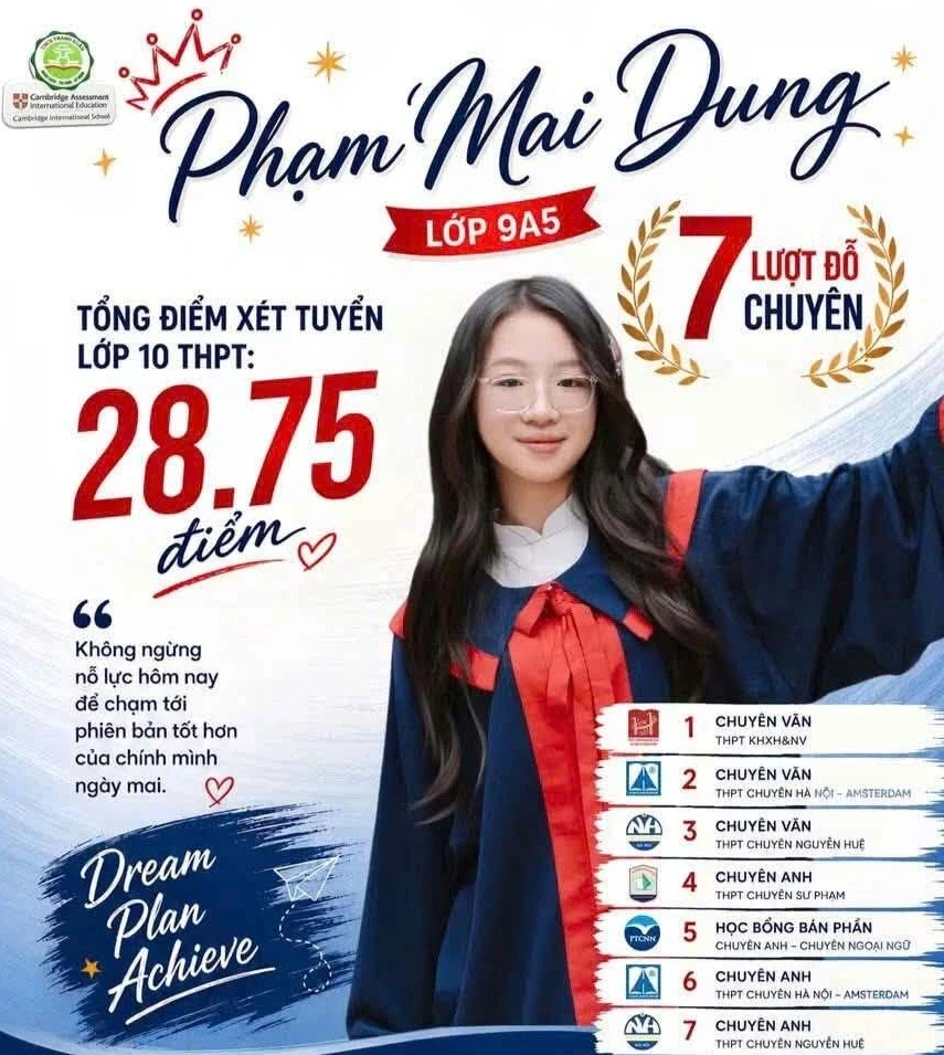Cô gái “vàng” Hà Nội giành kỷ lục 5 vé chuyên danh giá