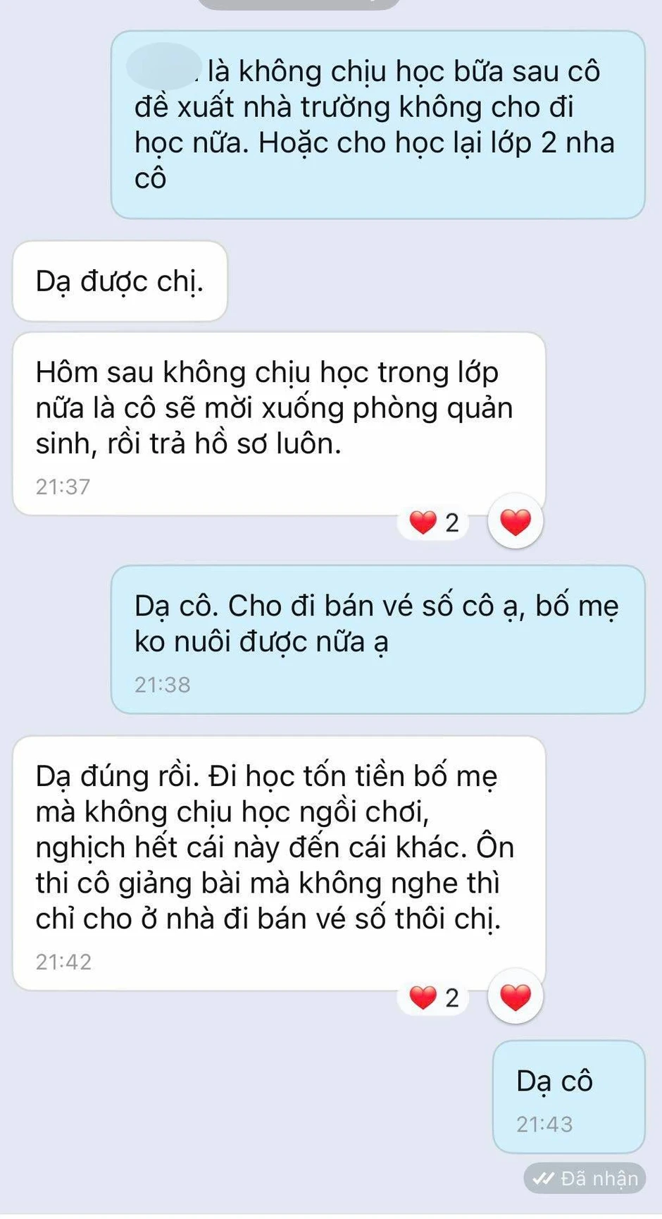 Cô giáo vừa nhắn một câu, mẹ lập tức phối hợp cực mượt: Phản ứng của cậu con trai khiến ai xem cũng bật cười Cô giáo vừa nhắn một câu, mẹ lập tức phối hợp cực mượt: Phản ứng của cậu con trai khiến ai xem cũng bật cười