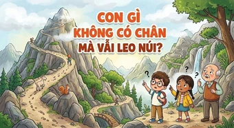 Con gì không có chân mà vẫn leo núi?