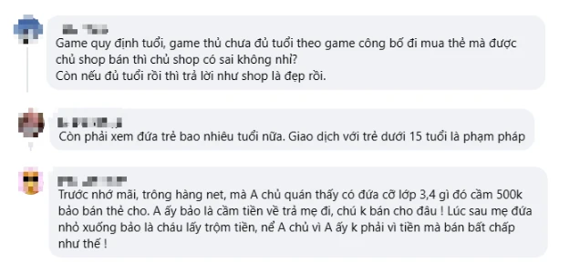 Con trai tự ý cầm 1 triệu đi mua thẻ game nạp "bay" một nửa, mẹ đến đòi trả lại thì nhận câu trả lời "xanh rờn" từ nhân viên Con trai tự ý cầm 1 triệu đi mua thẻ game nạp "bay" một nửa, mẹ đến đòi trả lại thì nhận câu trả lời "xanh rờn" từ nhân viên