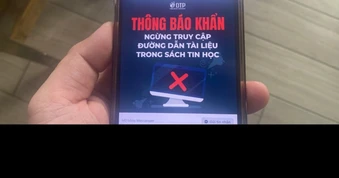 Công an vào cuộc vụ sách tin học lớp 3 có link web "đen"