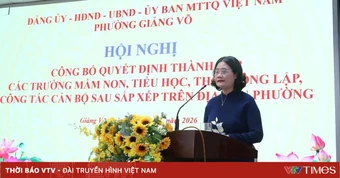Công bố quyết định thành lập mới trường THCS Giảng Võ, Hà Nội