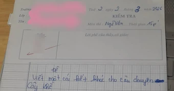 Đề Văn yêu cầu viết lại kết truyện Cây Khế, em học sinh viết ra sao mà cô phán VÔ LÝ, dân mạng cãi vã nảy lửa!