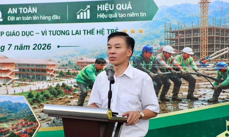 Điện Biên: 150 kỹ sư, công nhân chung sức xây dựng Trường nội trú liên cấp Nà Bủng Điện Biên: 150 kỹ sư, công nhân chung sức xây dựng Trường nội trú liên cấp Nà Bủng