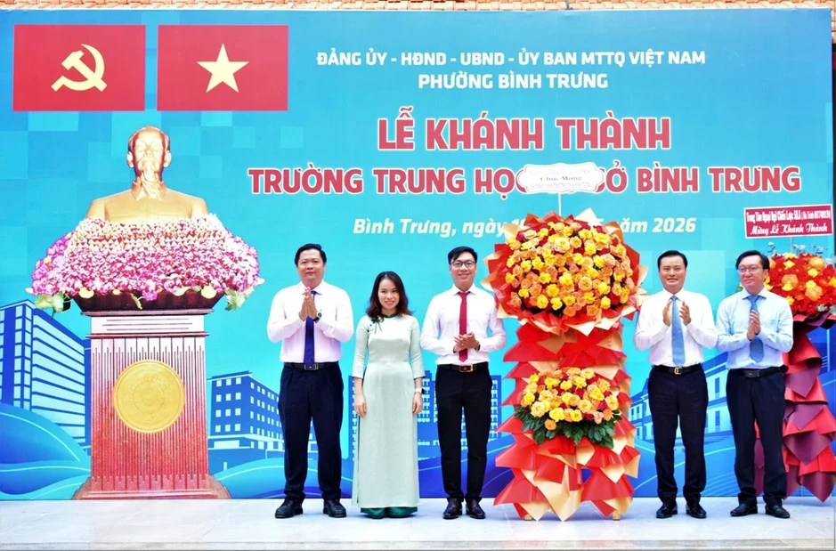 Diện mạo ngôi trường THCS ở TP.HCM vừa khánh thành