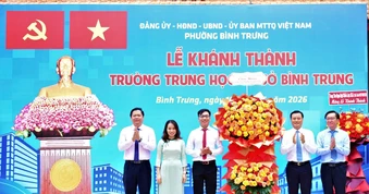 Diện mạo ngôi trường THCS ở TP.HCM vừa khánh thành