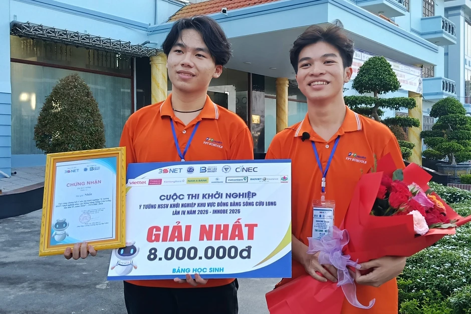 Dự án "gọi vốn 1 tỷ đồng" giành giải nhất HSSV khởi nghiệp khu vực ĐBSCL Dự án "gọi vốn 1 tỷ đồng" giành giải nhất HSSV khởi nghiệp khu vực ĐBSCL