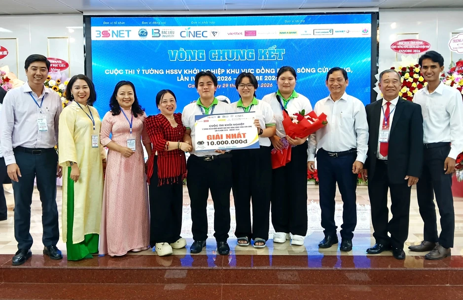 Dự án "gọi vốn 1 tỷ đồng" giành giải nhất HSSV khởi nghiệp khu vực ĐBSCL Dự án "gọi vốn 1 tỷ đồng" giành giải nhất HSSV khởi nghiệp khu vực ĐBSCL