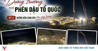 Dựng trường học nơi phên dậu Tổ quốc: Những đêm sáng đèn trên công trường