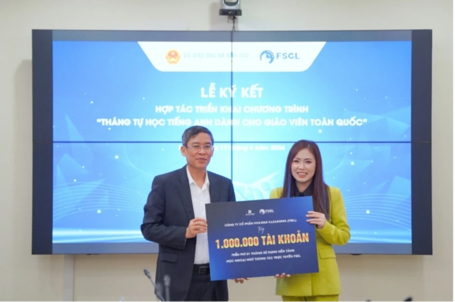 FSEL cùng Cục Nhà giáo ký hợp tác nâng cao năng lực tiếng Anh giáo viên