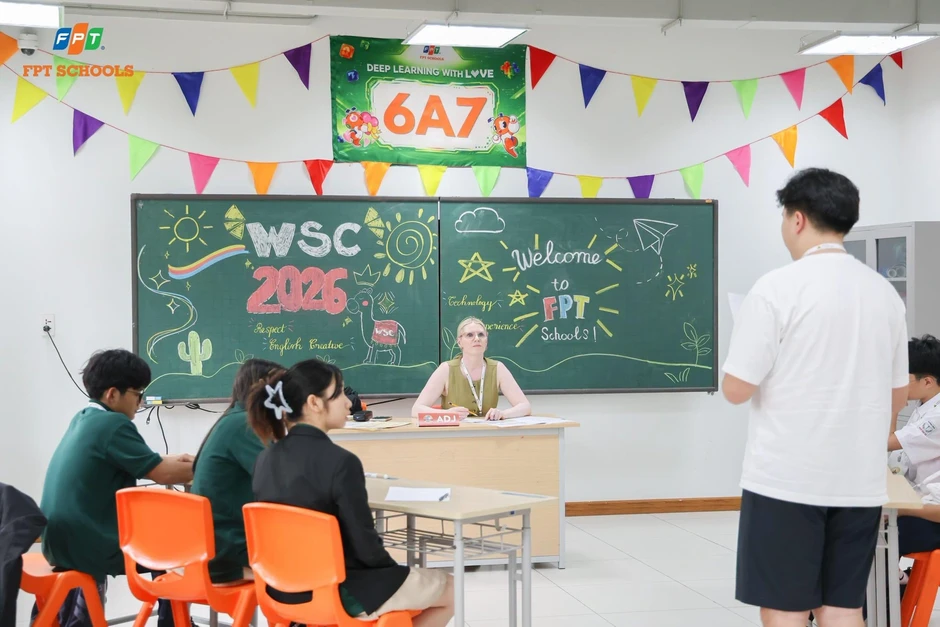 Gần 1.000 học sinh từ 16 nước tập trung về FPT School Đà Nẵng tranh tài WSC 2026 Gần 1.000 học sinh từ 16 nước tập trung về FPT School Đà Nẵng tranh tài WSC 2026