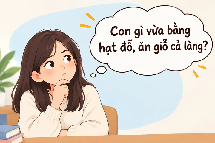 Giải đáp câu đố: Con gì vừa bằng hạt đỗ, ăn giỗ cả làng?