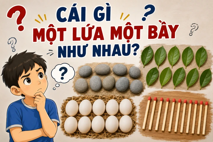 Giải đáp câu hỏi: Cái gì một lứa một bầy như nhau? Giải đáp câu hỏi: Cái gì một lứa một bầy như nhau?