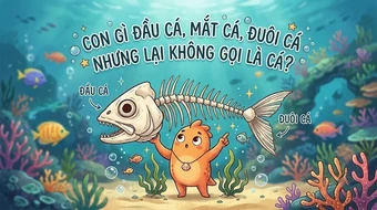 Giải đố mẹo: Con gì đầu cá, mắt cá, đuôi cá nhưng không phải cá?