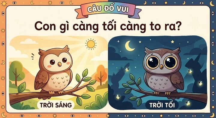 Giải mã câu đố gây bão mạng xã hội: Con gì càng tối càng to? Giải mã câu đố gây bão mạng xã hội: Con gì càng tối càng to?