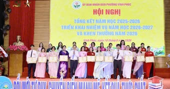 Giáo dục-Đào tạo phường Vĩnh Phúc dẫn đầu tỉnh trong nhiều cuộc thi, hội thi