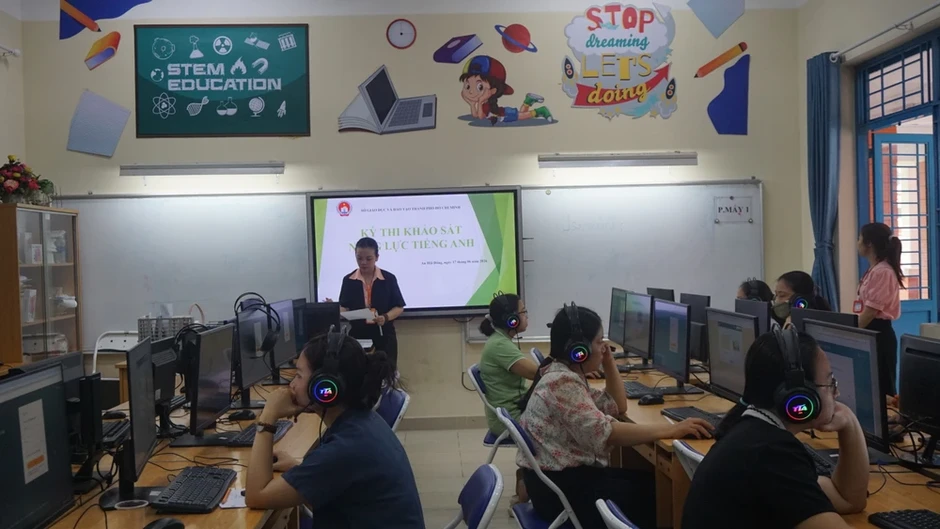 Giáo viên TP.HCM bắt đầu khảo sát năng lực tiếng Anh Giáo viên TP.HCM bắt đầu khảo sát năng lực tiếng Anh