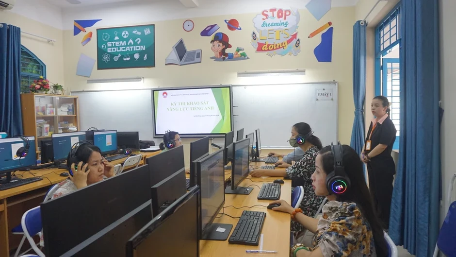 Giáo viên TP.HCM bắt đầu khảo sát năng lực tiếng Anh Giáo viên TP.HCM bắt đầu khảo sát năng lực tiếng Anh