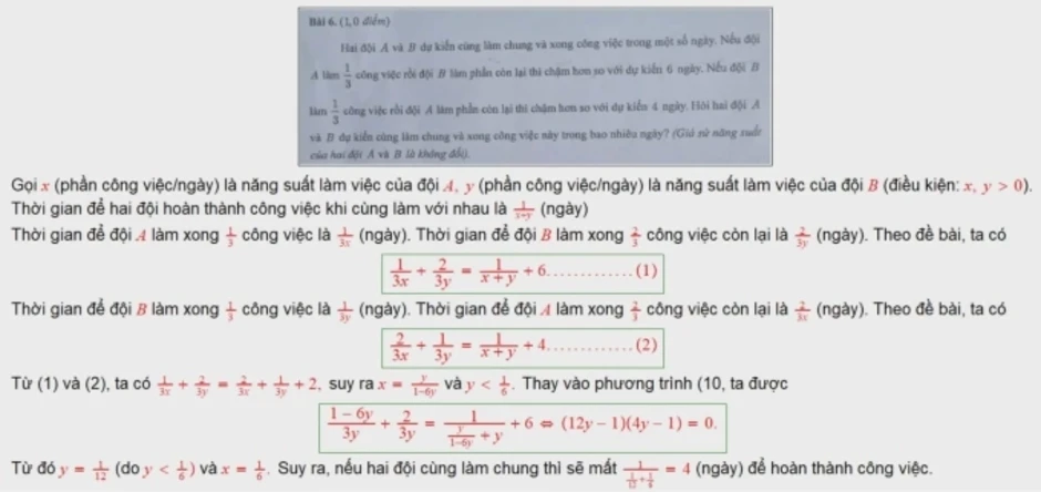 Gợi ý đáp án đề Toán thi vào lớp 10 ở TP HCM Gợi ý đáp án đề Toán thi vào lớp 10 ở TP HCM