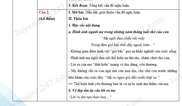 Gợi ý giải đề Ngữ văn kỳ thi tuyển sinh lớp 10 tại Hưng Yên Gợi ý giải đề Ngữ văn kỳ thi tuyển sinh lớp 10 tại Hưng Yên