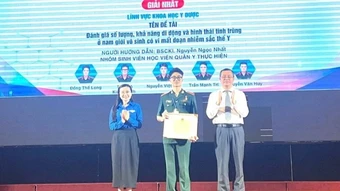 Hành trình từ ước mơ trở thành bác sĩ quân y đến Gương mặt trẻ tiêu biểu toàn quân