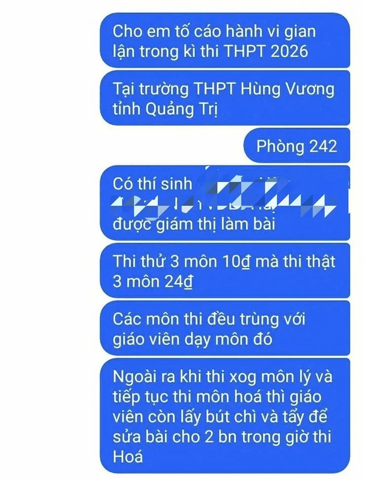 Hiệu trưởng nói về thí sinh bị phản ánh thi thử 10 điểm, thi tốt nghiệp 24 điểm Hiệu trưởng nói về thí sinh bị phản ánh thi thử 10 điểm, thi tốt nghiệp 24 điểm