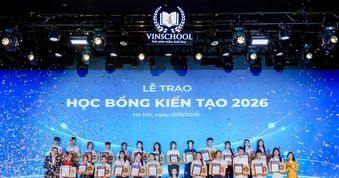 Học bổng Kiến tạo mùa 6 của Vinschool: Trao cơ hội để học sinh kiến tạo tương lai