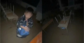 Học sinh lớp 1 bị nhốt trong lớp tối , giáo viên bị Đình chỉ công tác
