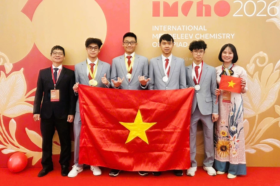 Học sinh Việt Nam đoạt 2 Huy chương Vàng ở kỳ thi Hóa học 'khó nhất hành tinh' Học sinh Việt Nam đoạt 2 Huy chương Vàng ở kỳ thi Hóa học 'khó nhất hành tinh'