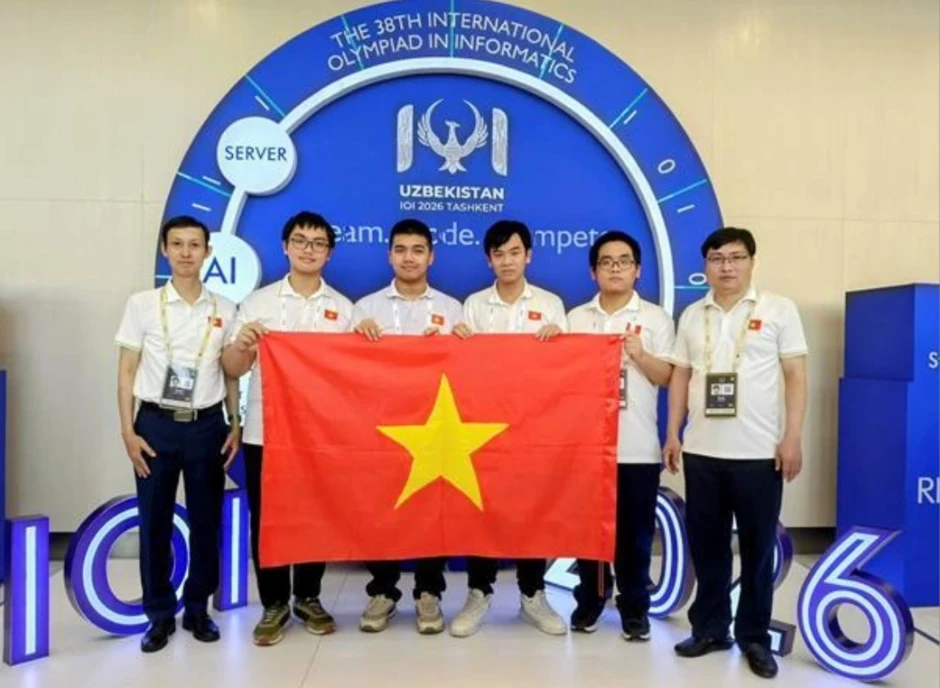 Học sinh Việt Nam trong nhóm 8 quốc gia dẫn đầu Olympic Tin học quốc tế 2026