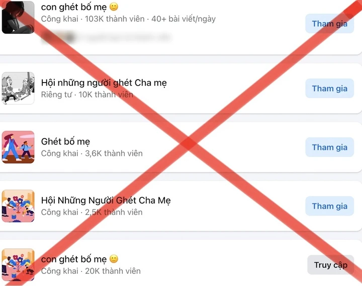 Hội nhóm 'Con ghét bố mẹ': Khi nơi tìm sự đồng cảm lại khuếch đại tổn thương Hội nhóm 'Con ghét bố mẹ': Khi nơi tìm sự đồng cảm lại khuếch đại tổn thương