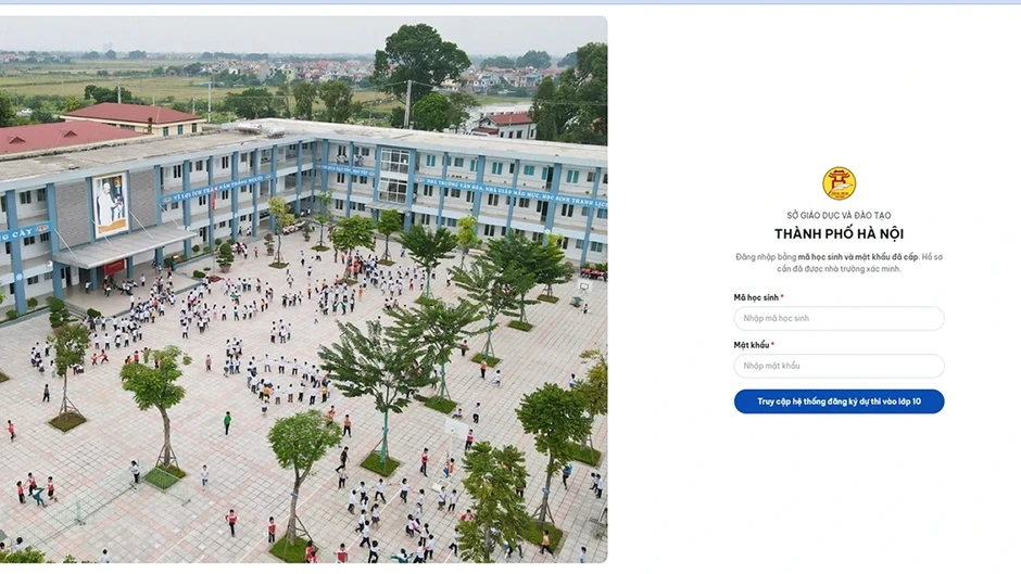 Hôm nay, Hà Nội thử nghiệm đăng ký dự thi lớp 10 trực tuyến Hôm nay, Hà Nội thử nghiệm đăng ký dự thi lớp 10 trực tuyến