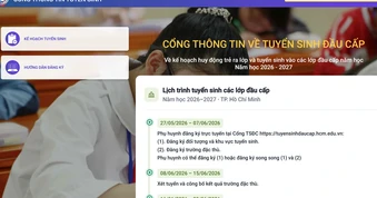 Hôm nay, phụ huynh TP.HCM bắt đầu đăng ký tuyển sinh lớp 1, 6