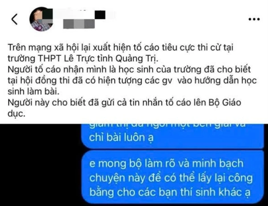 Họp khẩn, lập tổ công tác đặc biệt làm rõ phản ánh tiêu cực thi tốt nghiệp ở THPT Lê Trực Họp khẩn, lập tổ công tác đặc biệt làm rõ phản ánh tiêu cực thi tốt nghiệp ở THPT Lê Trực