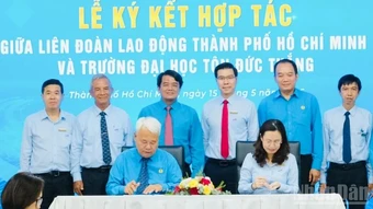 Hợp tác toàn diện giữa Trường đại học Tôn Đức Thắng và Liên đoàn Lao động Thành phố Hồ Chí Minh