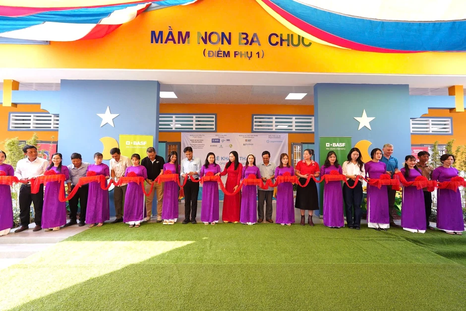 Khánh thành phòng học một trường mầm non xây dựng cách đây 60 năm