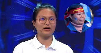 Khoảnh khắc "lần đầu nói với mẹ" trên sân khấu Olympia của nữ sinh Quảng Ninh khiến cả trường quay xúc động