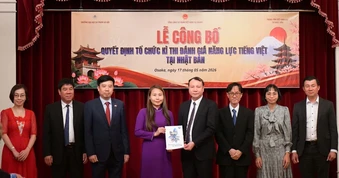 Lần đầu tiên diễn ra Kỳ thi năng lực tiếng Việt quốc gia tại Nhật Bản
