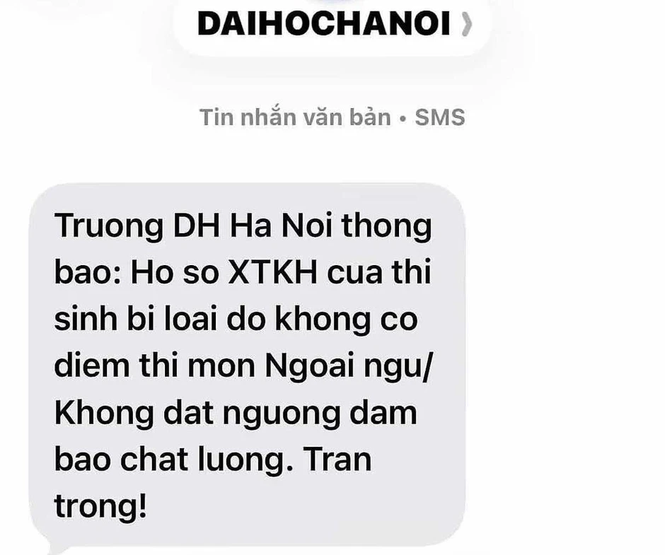 Loạt thí sinh có IELTS trượt xét tuyển vào Đại học Hà Nội vì hiểu nhầm