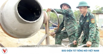 Lực lượng vũ trang “chia lửa” xây dựng trường nội trú liên cấp vùng biên Gia Lai