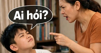 Mẹ phát khóc khi mở lời là bị con chặn ngang bằng trend “Ai hỏi”