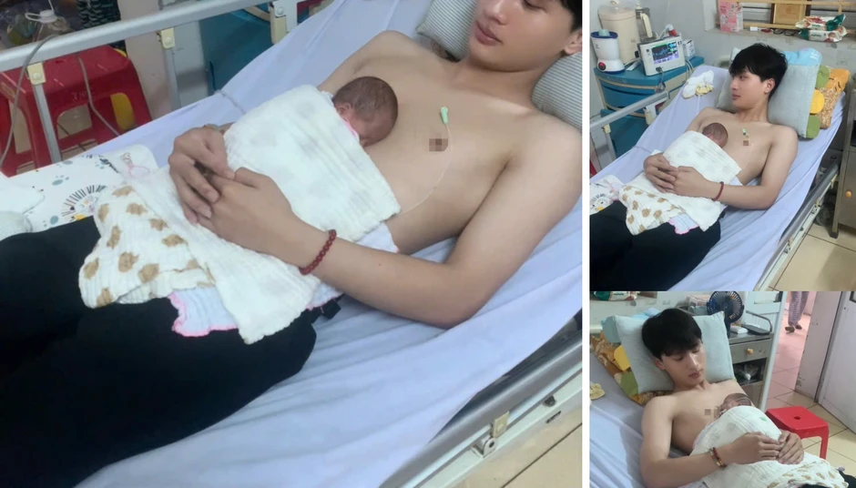 Nam sinh điển trai học giỏi gây sốt khi tình nguyện "ấp" bé sơ sinh 1,1kg Nam sinh điển trai học giỏi gây sốt khi tình nguyện "ấp" bé sơ sinh 1,1kg