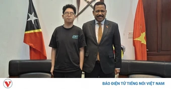 Nam sinh lớp 9 của Việt Nam được Tổng thống Timor-Leste mời thăm và diễn thuyết