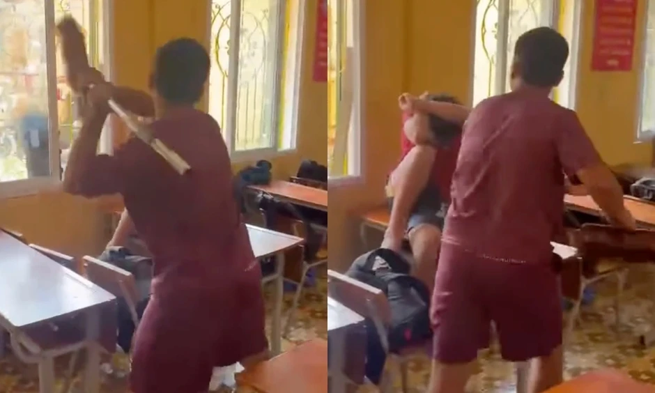Nam sinh lớp 9 dùng chổi đập vào đầu bạn: Hiệu trưởng nêu nguyên nhân Nam sinh lớp 9 dùng chổi đập vào đầu bạn: Hiệu trưởng nêu nguyên nhân