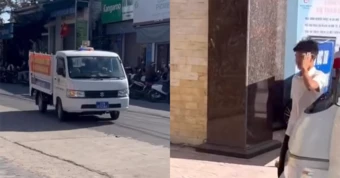 Nam sinh Nghệ An ngủ quên ngày thi lớp 10, công an dùng xe chuyên dụng mở đường