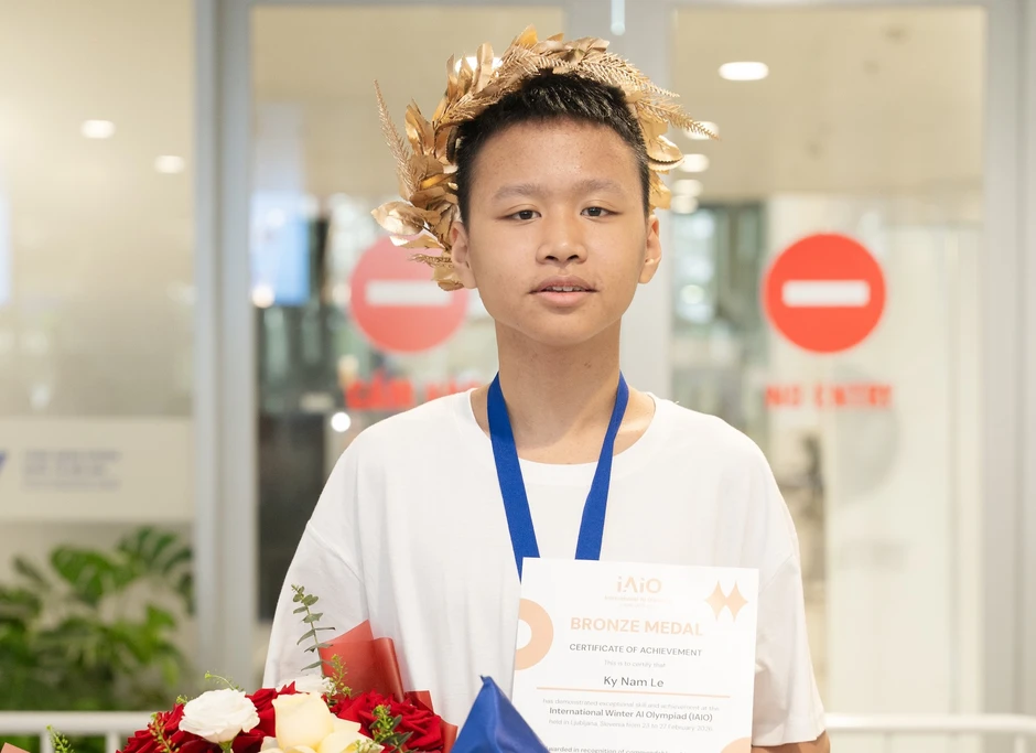 Nam sinh Việt giành giải ở kỳ thi AI thế giới khi mới 14 tuổi