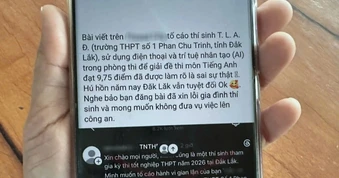Nghi vấn "áp lực điểm số", nữ sinh lên mạng tố bạn gian lận thi tốt nghiệp