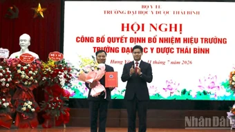 Nhà giáo ưu tú, Phó Giáo sư, Tiến sĩ Nguyễn Duy Cường được bổ nhiệm Hiệu trưởng Trường đại học Y Dược Thái Bình
