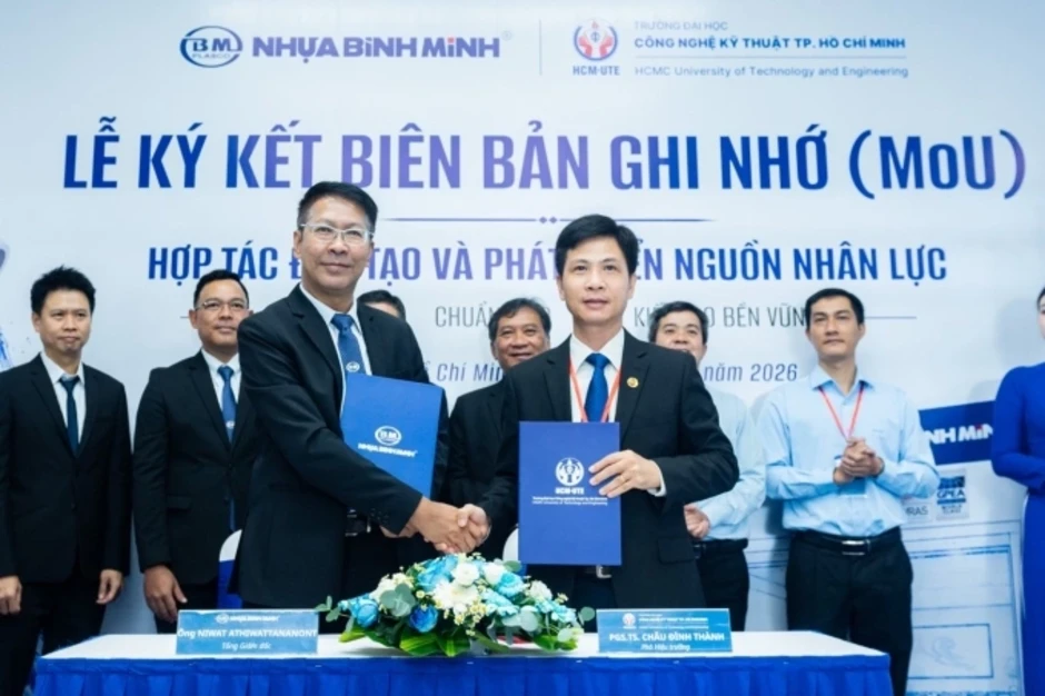 Nhựa Bình Minh hợp tác Trường Đại học Công nghệ Kỹ thuật TP HCM phát triển nhân lực