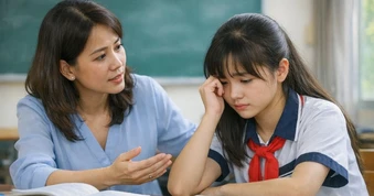 Nữ sinh rơi ở lầu 3 trường học: Hỗ trợ khẩn cấp với học sinh chứng kiến